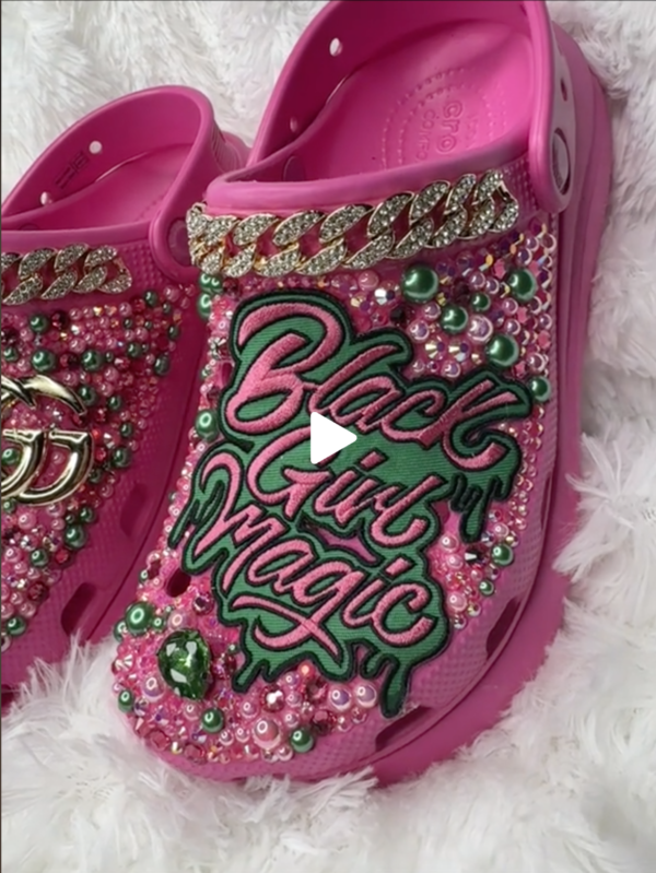 Black Girl Magic Custom Crocs